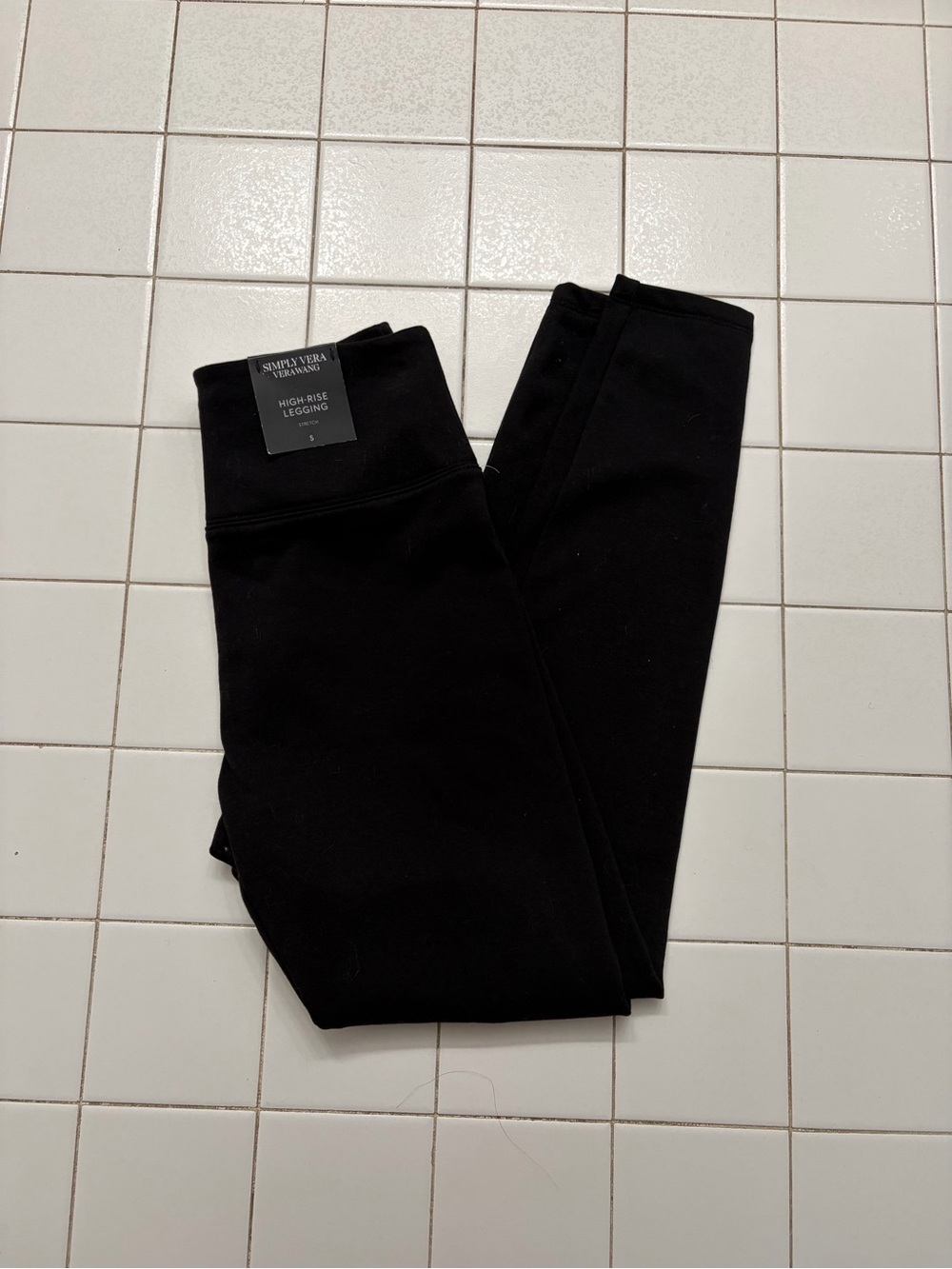 Simply Vera Wang Black High-Rise Leggings